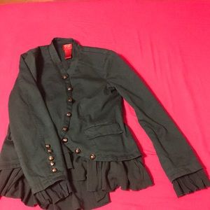 Feminine military-style blazer